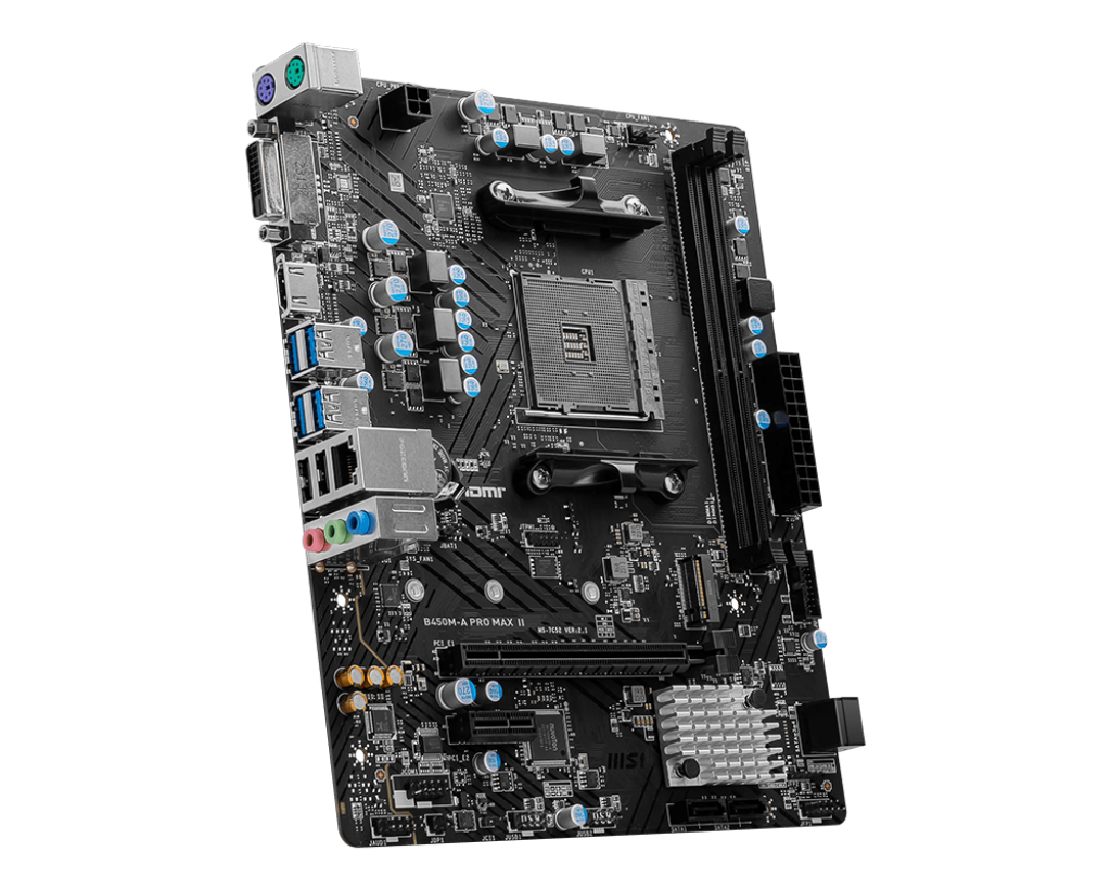Купить MSI B450M-A PRO MAX II - Motherboard - micro ATX - Socket AM4 - AMD B450 Chipsatz - USB 3,2 Gen 1 - 2,5 Gigabit LAN - Onboard-Grafik (CPU erforderlich) - HD Audio (8-Kanal) (7C52-036R) в магазине wardena.ru