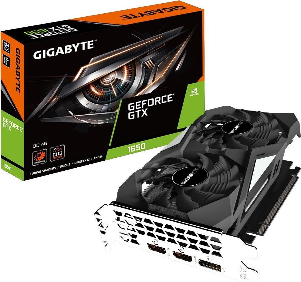 Купить Gigabyte GeForce GTX 1650 OC 4G - Grafikkarten - GF GTX 1650 - 4GB GDDR5 - PCIe 3.0 x16 - 2 x HDMI, DisplayPort (GV-N1650OC-4GD) в магазине wardena.ru