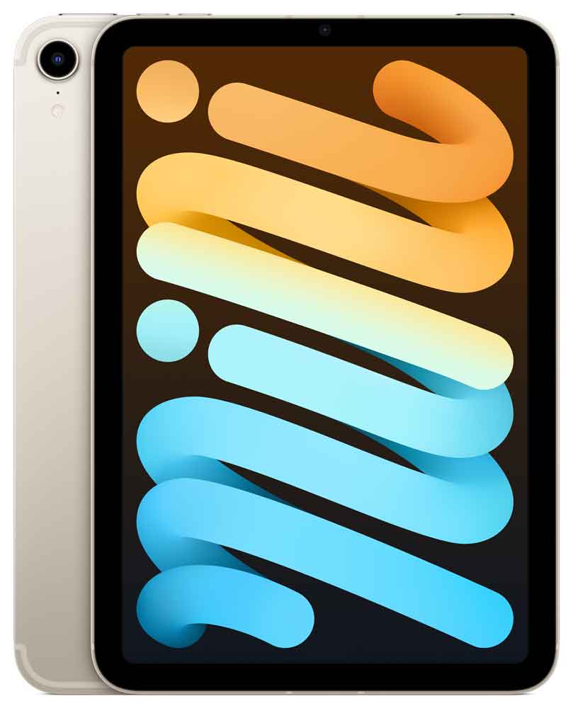 Купить Apple iPad mini Wi-Fi + Cellular - 6. Generation - Tablet - 256GB - 21,1 cm (8.3") IPS (2266 x 1488) - 3G, 4G, 5G - starlight (MK8H3FD/A) в магазине wardena.ru
