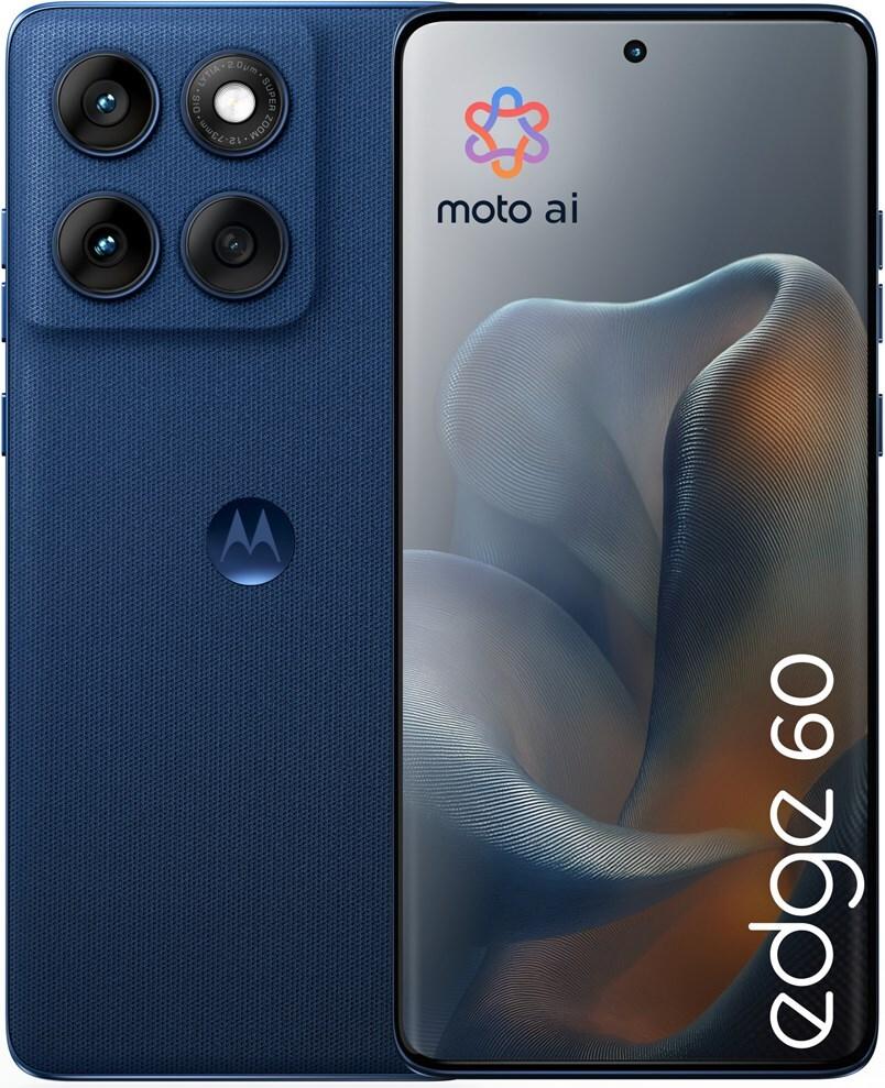 Купить Motorola edge 60 16,9 cm (6.67") Dual-SIM Android 15 5G USB Typ-C 12 GB 256 GB 5200 mAh Blau (PB7H0018PL) в магазине wardena.ru