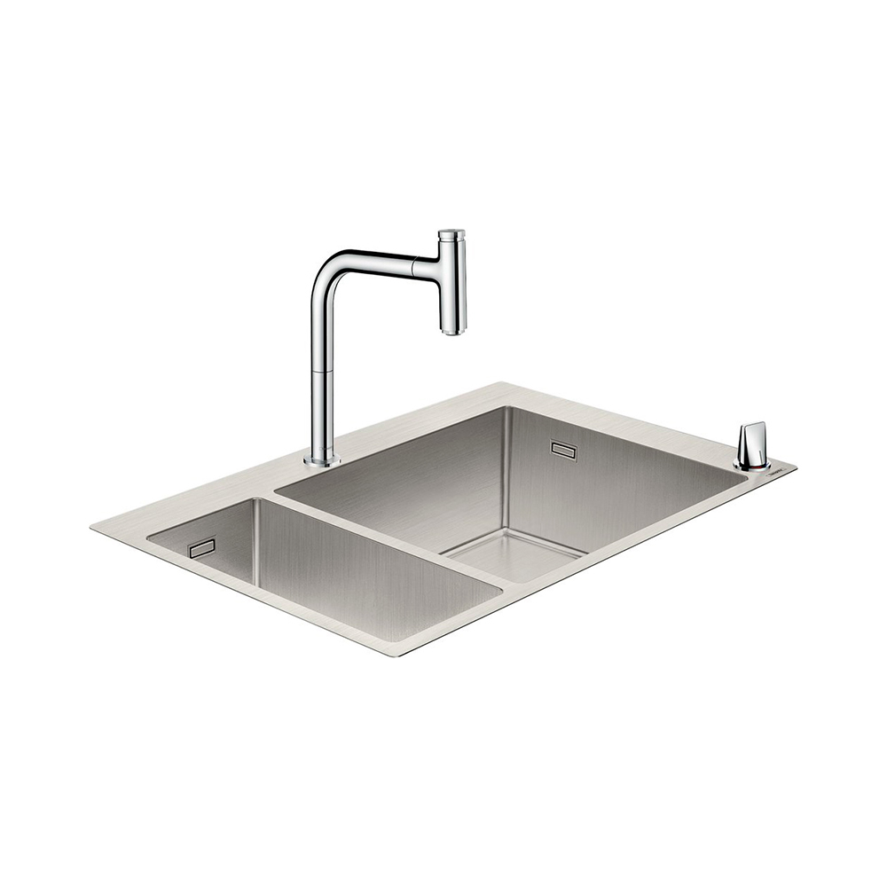 Купить Hansgrohe C71-F655-09 Кухонная комбинация 180/450 сталь 43206800 в магазине wardena.ru
