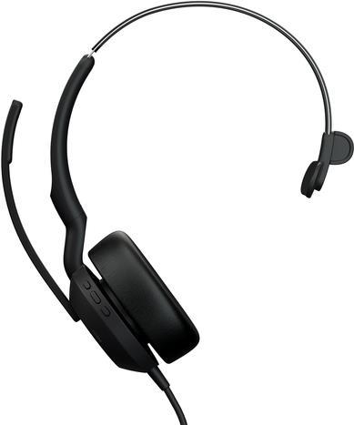Купить Jabra Evolve2 50 UC Mono - Headset - On-Ear - Bluetooth - kabellos - aktive Rauschunterdrückung - USB-C - Schwarz (25089-889-899) в магазине wardena.ru