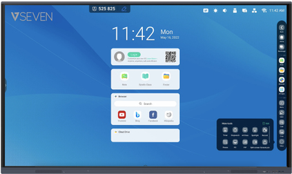 Купить V7 190,50cm (75") 4K IFP ANDROID 11 DISPLAY 4GB RAM 32GB ROM WIFI WALL MOUNT (IFP7501-V7) в магазине wardena.ru