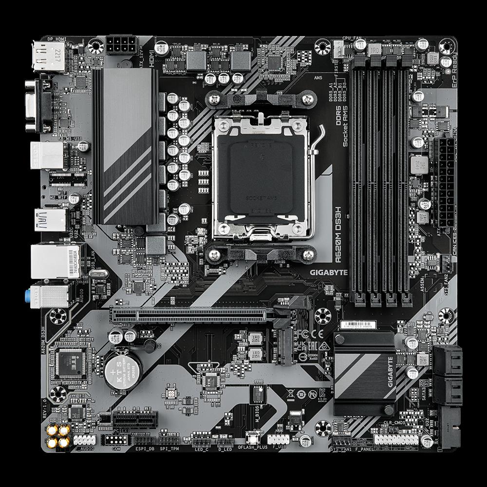 Купить Gigabyte A620M DS3H (rev. 1.0). Prozessorhersteller: AMD, Prozessorsockel: Buchse AM5, Kompatible Prozessoren: AMD Ryzen™ 5, AMD Ryzen 7 7th Gen, AMD Ryzen 9 7th Gen. Unterstützte Arbeitsspeicher: DDR5-SDRAM, RAM-Speiche в магазине wardena.ru