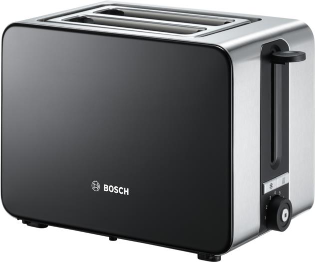 Купить Bosch Haushalt TAT7203 Toaster mit eingebautem Brötchenaufsatz Edelstahl, Schwarz в магазине wardena.ru