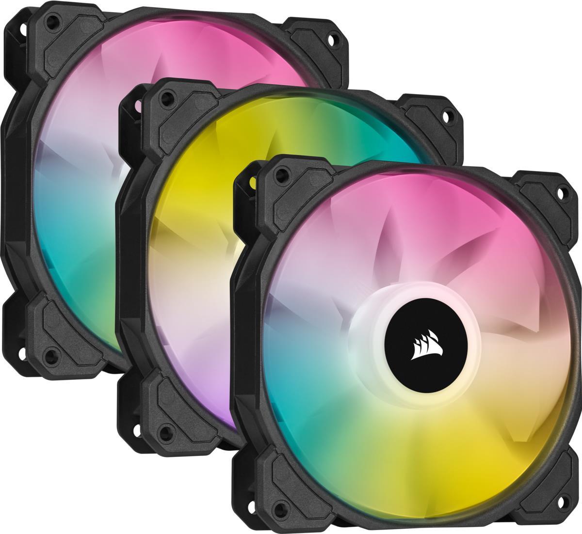 Купить CORSAIR iCUE SP120 RGB ELITE - System Schrank-Gebläseset - 120 mm (Packung mit 3) (CO-9050109-WW) в магазине wardena.ru