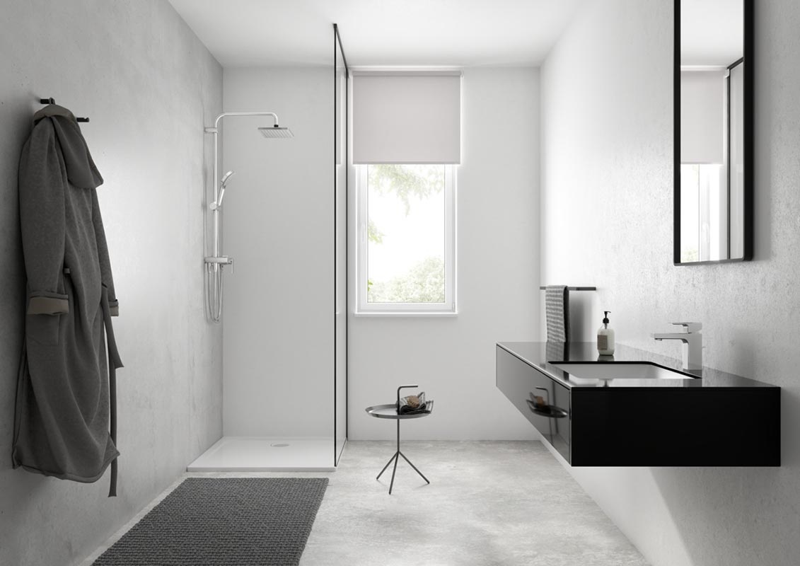 Купить Hansgrohe Vernis Shape Смеситель для душа однорычажный внешнего монтажа черный матовый 71650670 в магазине wardena.ru