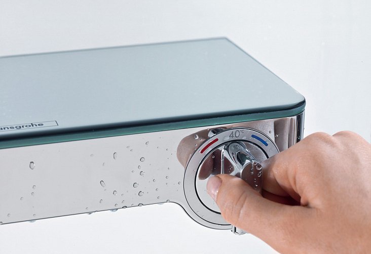 Купить Hansgrohe Raindance Select E Showerpipe 300 2jet Душевой набор с термостатом ShowerTablet Select 300 хром 27126000 в магазине wardena.ru