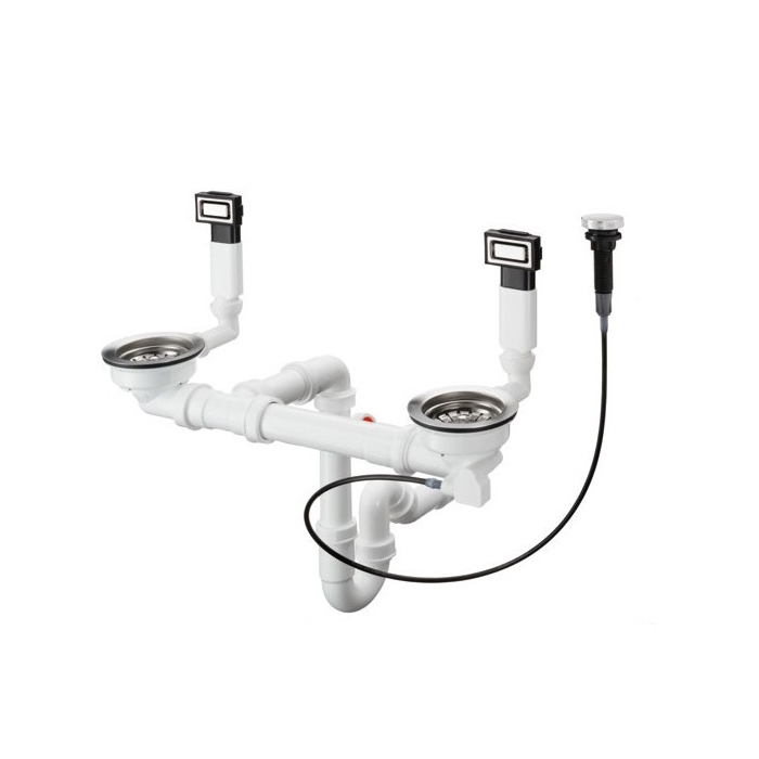 Купить Hansgrohe D15-11 Автоматический набор для слива белый матовый 43932000 в магазине wardena.ru