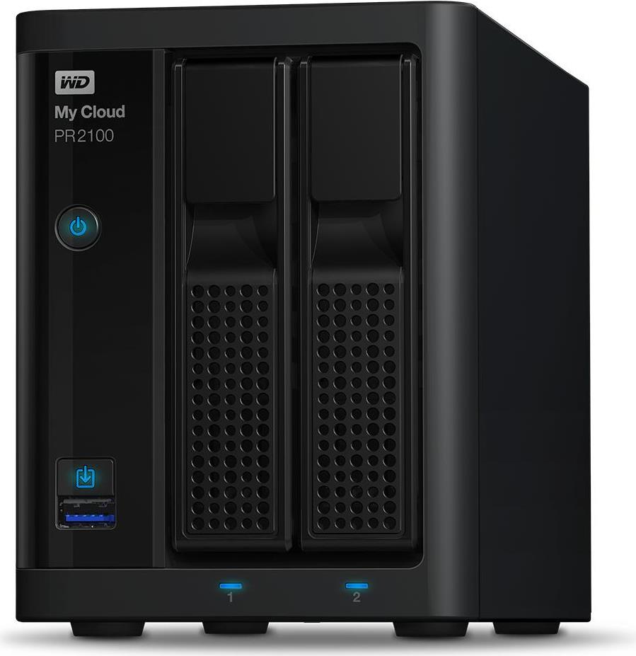 Купить WD My Cloud PR2100 WDBBCL0200JBK - Pro Series - NAS-Server - 2 Schächte - 20TB - HDD 10TB x 2 - RAID 0, 1, JBOD - RAM 4GB - Gigabit Ethernet (WDBBCL0200JBK-EESN) в магазине wardena.ru