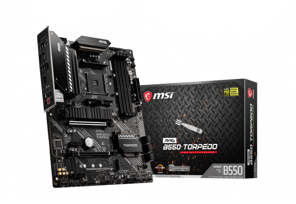 Купить MSI MAG B550 TORPEDO - Motherboard - ATX - Socket AM4 - AMD B550 - USB-C Gen2, USB-C Gen1, USB 3,2 Gen 1, USB 3,2 Gen 2 - 2,5 Gigabit LAN - Onboard-Grafik (CPU erforderlich) - HD Audio (8-Kanal) (7C91-017R) в магазине wardena.ru