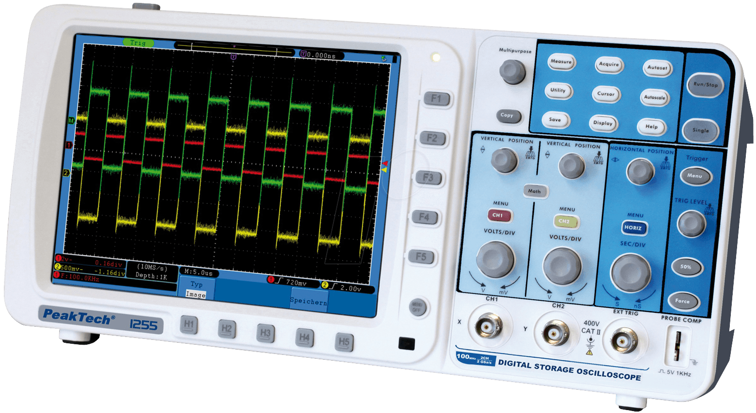 Купить PeakTech Oszilloskop 2x100 MHz (PeakTech 1255) в магазине wardena.ru