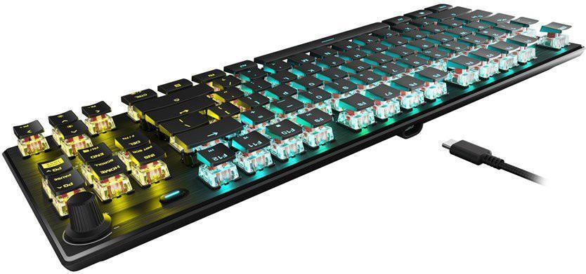 Купить ROCCAT Vulcan TKL Pro - Tenkeyless (80 - 87 %) - USB - Optomechanischer Schlüsselschalter - QWERTY - RGB-LED - Schwarz (ROC-12-575) в магазине wardena.ru