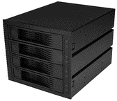 Купить StarTech.com 4 Schacht 3.5"  SATA / SAS Backplane für 3 13,30cm (5,25") HDD - Trägerlos - Hot Swap Festplatten Rack - SATA Backplane - Mobiles Speicher-Rack mit Lüfter (HSB43SATSASB) в магазине wardena.ru
