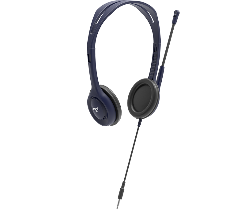 Купить Logitech - Headset - On-Ear - kabelgebunden - 3,5 mm Stecker - Mitternachtsblau - Universität (Packung mit 5) (991-000265) в магазине wardena.ru
