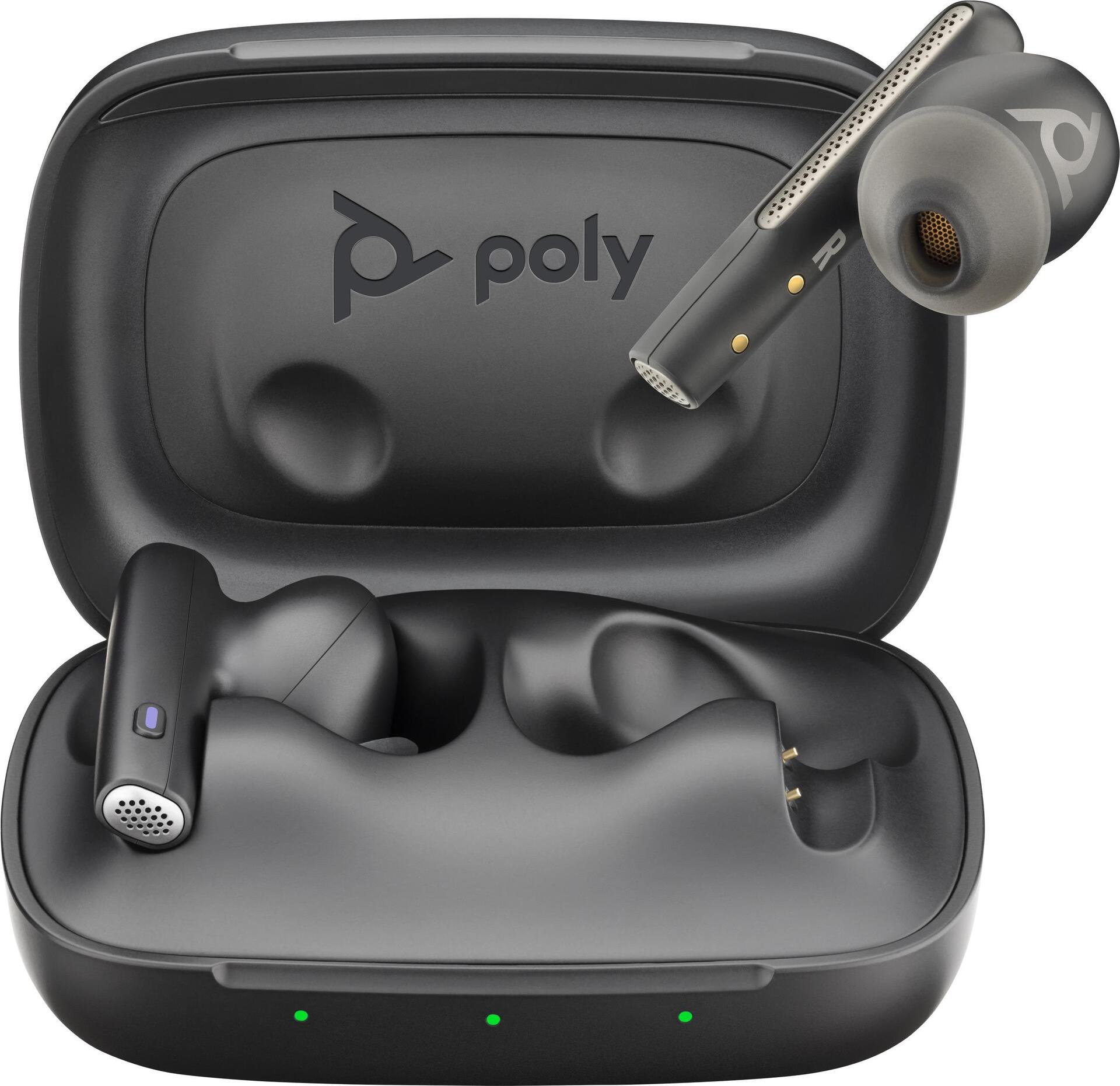 Купить Poly Voyager Free 60 - True Wireless-Kopfhörer mit Mikrofon - im Ohr - Bluetooth - aktive Rauschunterdrückung - Carbon Black - Zertifiziert für Microsoft Teams (220757-02) в магазине wardena.ru