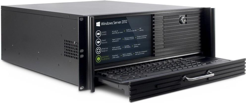 Купить Inter-Tech 4U 4452-TFT - Rack - Server - Schwarz - ATX - micro ATX - Mini-ITX - Stahl - HDD - Leistung (88887287) в магазине wardena.ru