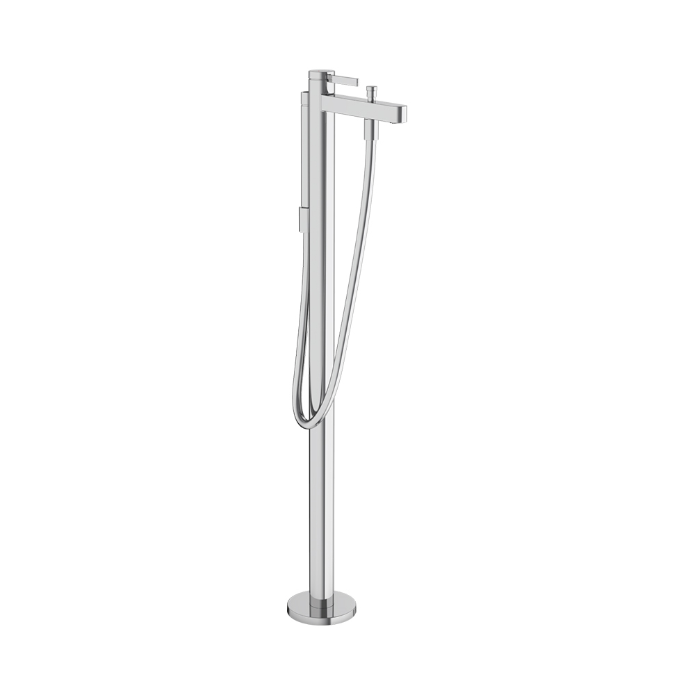 Купить Hansgrohe Finoris Смеситель для ванны однорычажный напольный белый матовый 76445700 в магазине wardena.ru