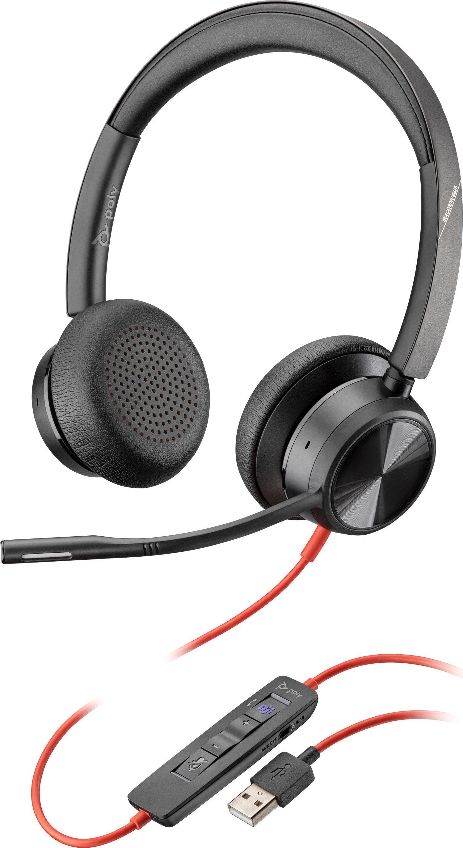 Купить Hp Poly Blackwire 8225-M - Blackwire 8200 series - Headset - On-Ear - kabelgebunden - aktive Rauschunterdrückung - USB-A - Schwarz - Zertifiziert für Microsoft Teams (772K3AA) в магазине wardena.ru