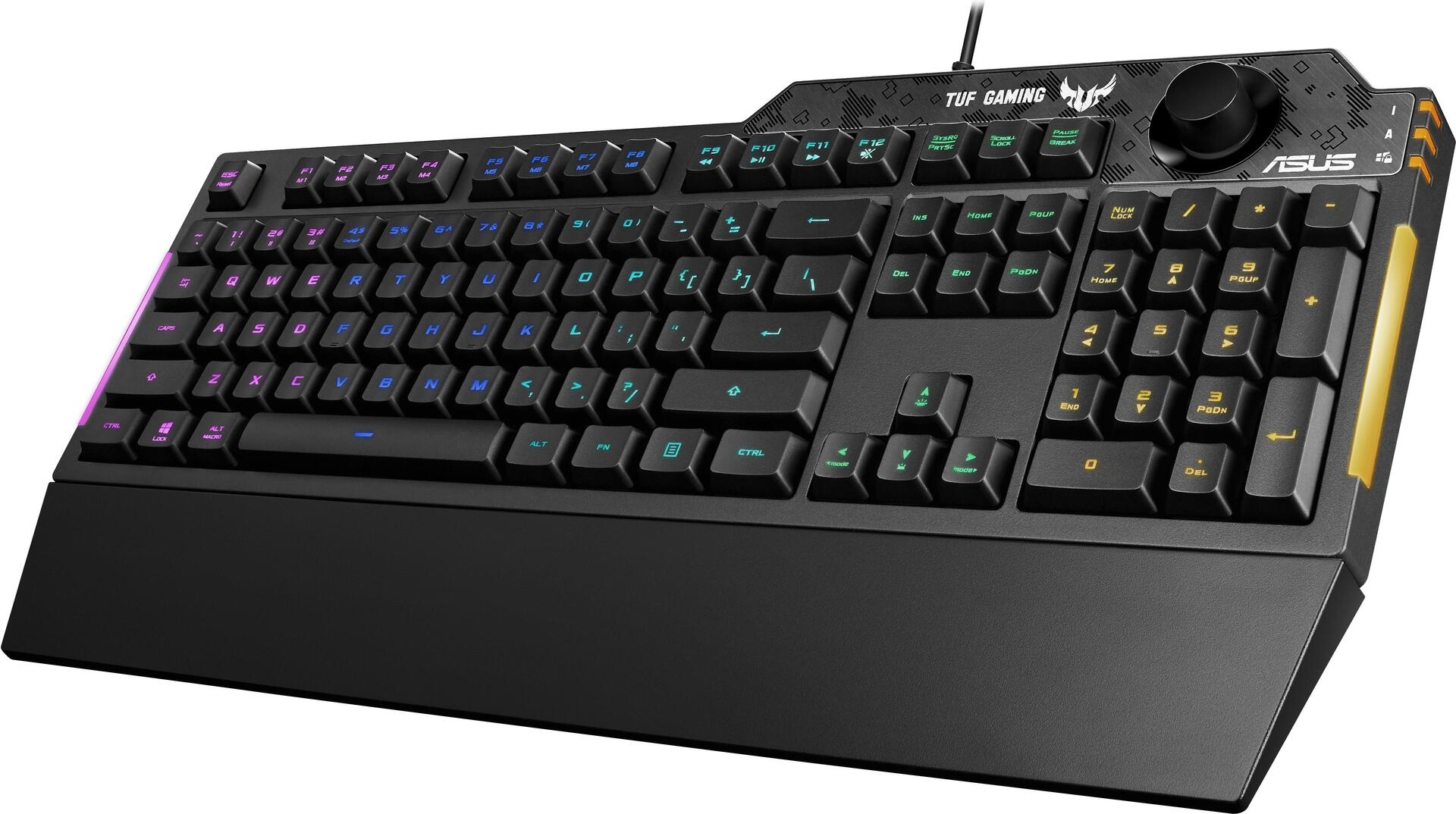 Купить ASUS TUF GAMING K1 Tastatur USB Schwarz (90MP01X0-BKUA00) в магазине wardena.ru