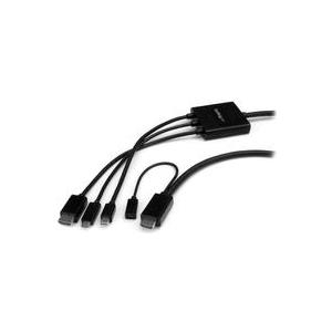 Купить StarTech.com USB-C, HDMI oder Mini DisplayPort auf HDMI Konverterkabel - 2m - USB Typ-C HDMI oder Mini DP zu HDMI Adapter - Adapterkabel - HDMI, Mini DisplayPort, 24 pin USB-C männlich zu HDMI, Mikro-USB Typ B (nur Strom (CMDPHD2HD) в магазине wardena.ru