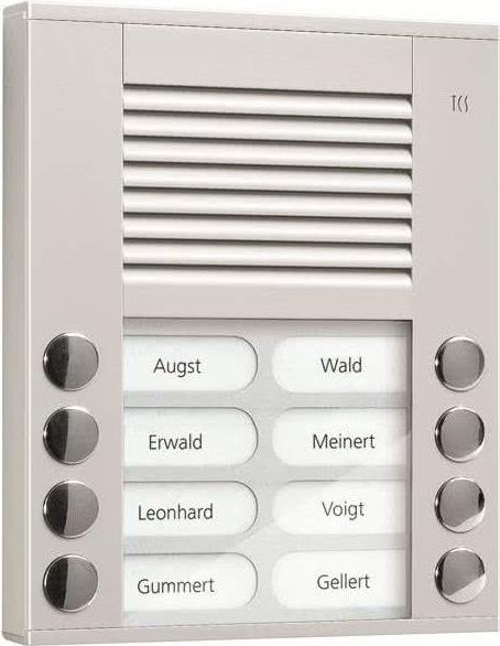 Купить Audio Außenstation PES08-EN/04 8Tasten 2reihig AP silber (PES08-EN/04) в магазине wardena.ru