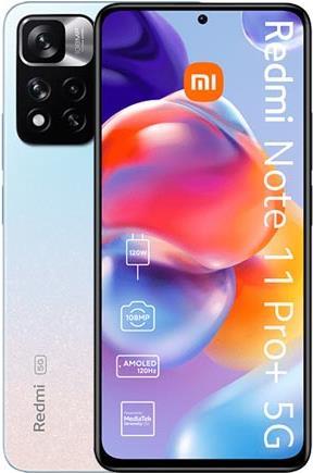 Купить Xiaomi Redmi Note 11 Pro+ 5G - 5G Smartphone - Dual-SIM - RAM 6GB / Interner Speicher 128GB - microSD slot - OLED-Display - 16,90cm (6,67") - 2400 x 1080 Pixel (120 Hz) - Triple-Kamera 108 MP, 8 MP, 2 MP - front camera 1 (MZB0A9JEU) в магазине wardena.ru