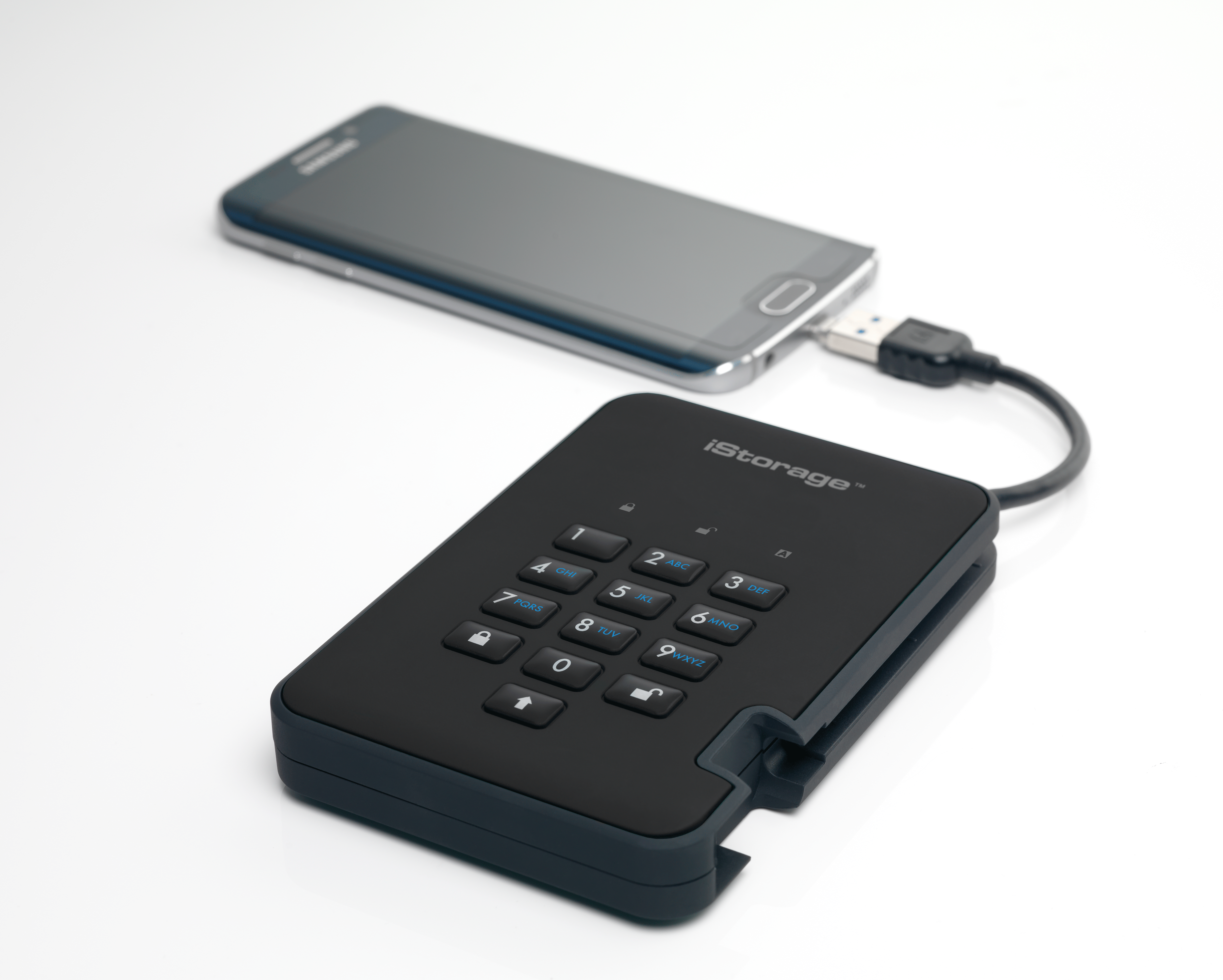 Купить iStorage diskAshur 2 - Festplatte - verschlüsselt - 500 GB - extern (tragbar) - USB 3.1 Gen 1 - 5400 U/min - Puffer: 8 MB - 256-Bit-AES, FIPS 197 - Phantomschwarz (IS-DA2-256-500-B) в магазине wardena.ru