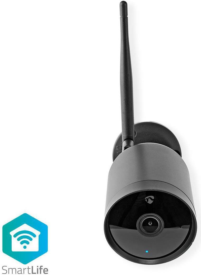 Купить Nedis WiFi Smart Outdoor IP-camera | Full HD | Metalen behuizing | Waterdicht (IP65) IP-Sicherheitskamera Geschoss 1920 x 1080 Pixel Decke/Wand (WIFICO40CBK) в магазине wardena.ru