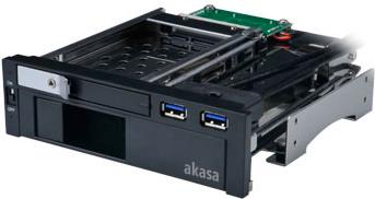 Купить Akasa Lokstor M51 - Gehäuse für Speicherlaufwerke mit vordere Anschlüsse - 2.5", 3.5" (6.4 cm, 8.9 cm) - 13,30cm (5,25") bis 3.5" / 2.5" (13,3 cm bis 8,9/6,4 cm) (AK-IEN-01) в магазине wardena.ru