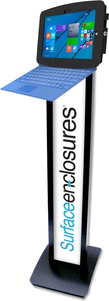 Купить Compulocks BrandMe Surface Pro 7 Galaxy TabPro S Floor Stand Kiosk Black - Gehäuse - für Tablett (Diebstahlschutz) - verriegelbar - Schwarz - für Microsoft Surface Pro (Mitte 2017), Pro 3, Pro 4, Pro 6, Pro 7, Samsung Ga (140B540GEB) в магазине wardena.ru