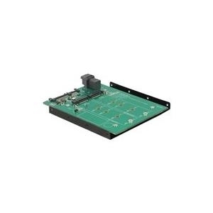 Купить DeLOCK Converter SATA 22 pin / SFF-8643 NVMe > 1 x M.2 NGFF Key M + 1 x M.2 NGFF Key B - Speichereinschubadapter - 8,9 cm to 2 x M.2 - SFF (3.5" to 2 x M.2 - SFF) (62704) в магазине wardena.ru