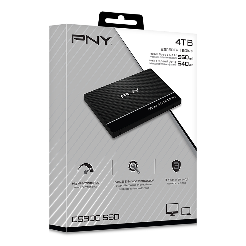 Купить PNY SSD7CS900-4TB-RB Internes Solid State Drive 2.5" 4000 GB Serial ATA III (SSD7CS900-4TB-RB) в магазине wardena.ru