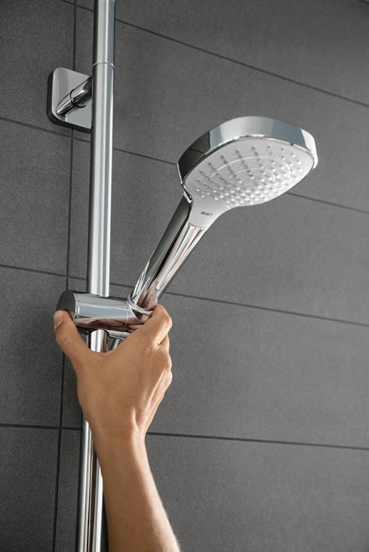 Купить Hansgrohe Croma Select E Ручной душ Croma Select E Multi EcoSmart 9л/мин хром-белый матовый 26811400 в магазине wardena.ru
