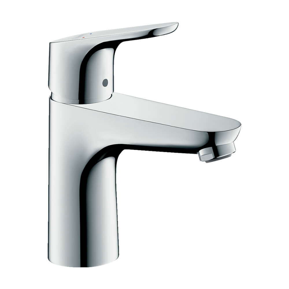 Купить Hansgrohe Focus Е2 Смеситель для раковины 100 однорычажный без донного клапана хром 31517000 в магазине wardena.ru