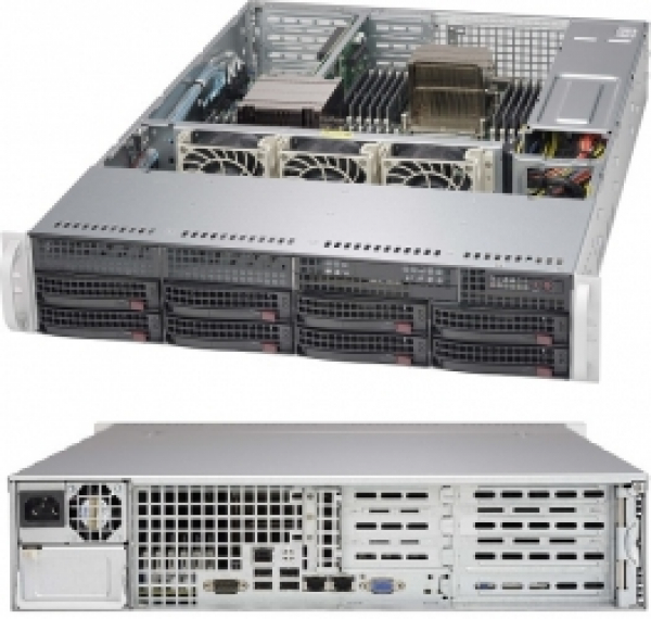 Купить Chassis Supermicro CSE-825TQC-600WB 2U 600W Hot-Swap 8xHDD SATA/SAS в магазине wardena.ru