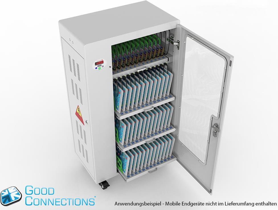 Купить Tablet-Ladewagen für bis zu 52 Geräte, UV-C Desinfektion, Smart Control, Synchronisierungsfunktion f (PCT01-B52G) в магазине wardena.ru