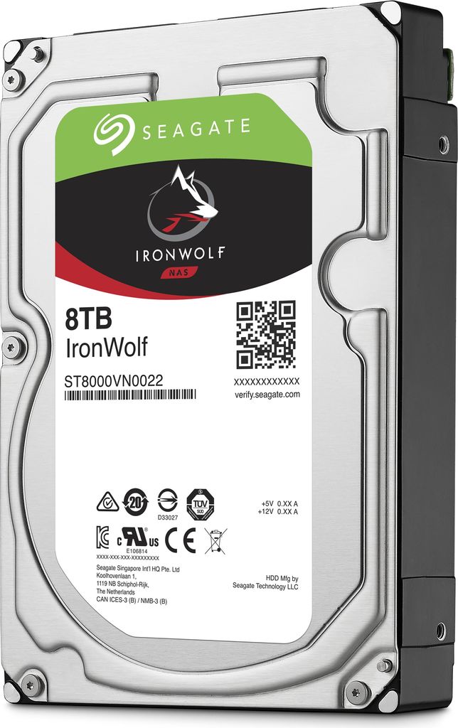 Купить SEAGATE NAS HDD 8TB IronWolf 7200rpm 6Gb/s SATA 256MB cache 8,9cm 3.5" 24x7 für NAS und RAID Rackmount Systeme BLK (ST8000VN0022) в магазине wardena.ru