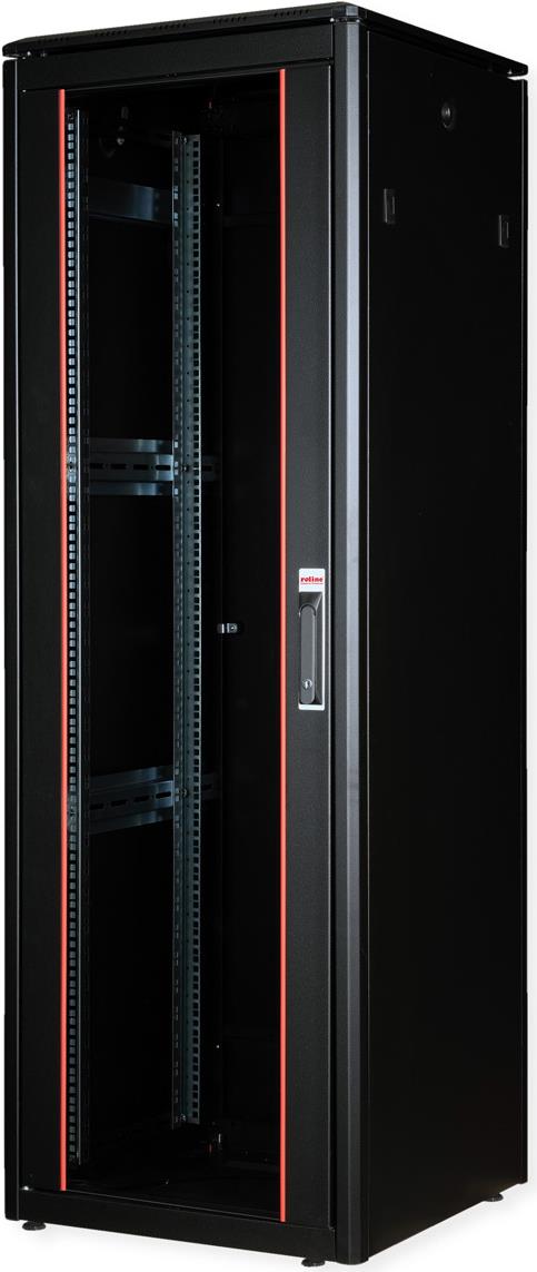 Купить Roline Pro - Schrank Netzwerkschrank - mit Glastür, 600 x 600 mm (B x T) - RAL 9005, Jet Black - 36U - 48.3 cm (19") (26.21.0228) в магазине wardena.ru