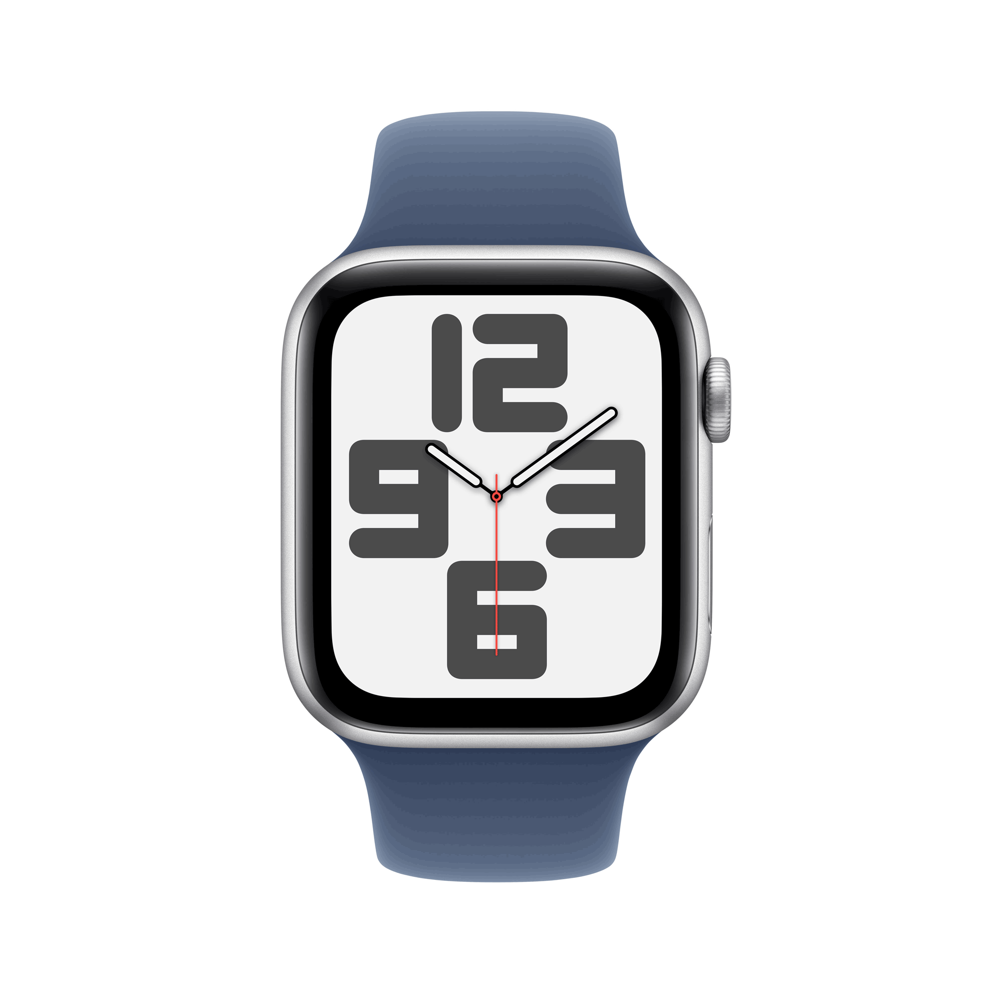 Купить Apple Watch SE GPS 44mm Silver Aluminium Case mit Denim Sport Band - M/L (MXER3QF/A) в магазине wardena.ru