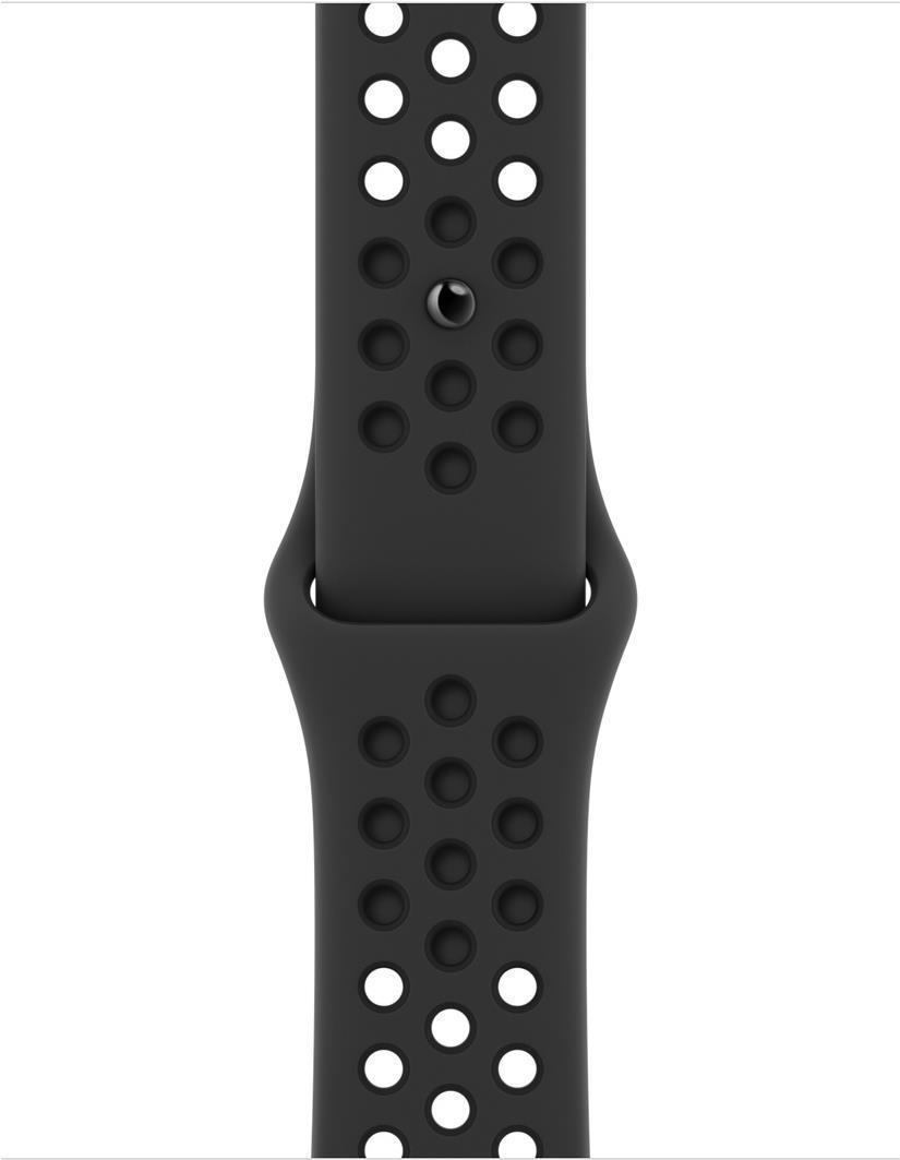 Купить Apple Watch Nike SE (GPS) - 40 mm - Space grau Aluminium - intelligente Uhr mit Nike Sportband - Flouroelastomer - anthrazit/schwarz - Bandgröße: S/M/L - 32 GB - Wi-Fi, Bluetooth - 30.49 g (MKQ33FD/A) в магазине wardena.ru