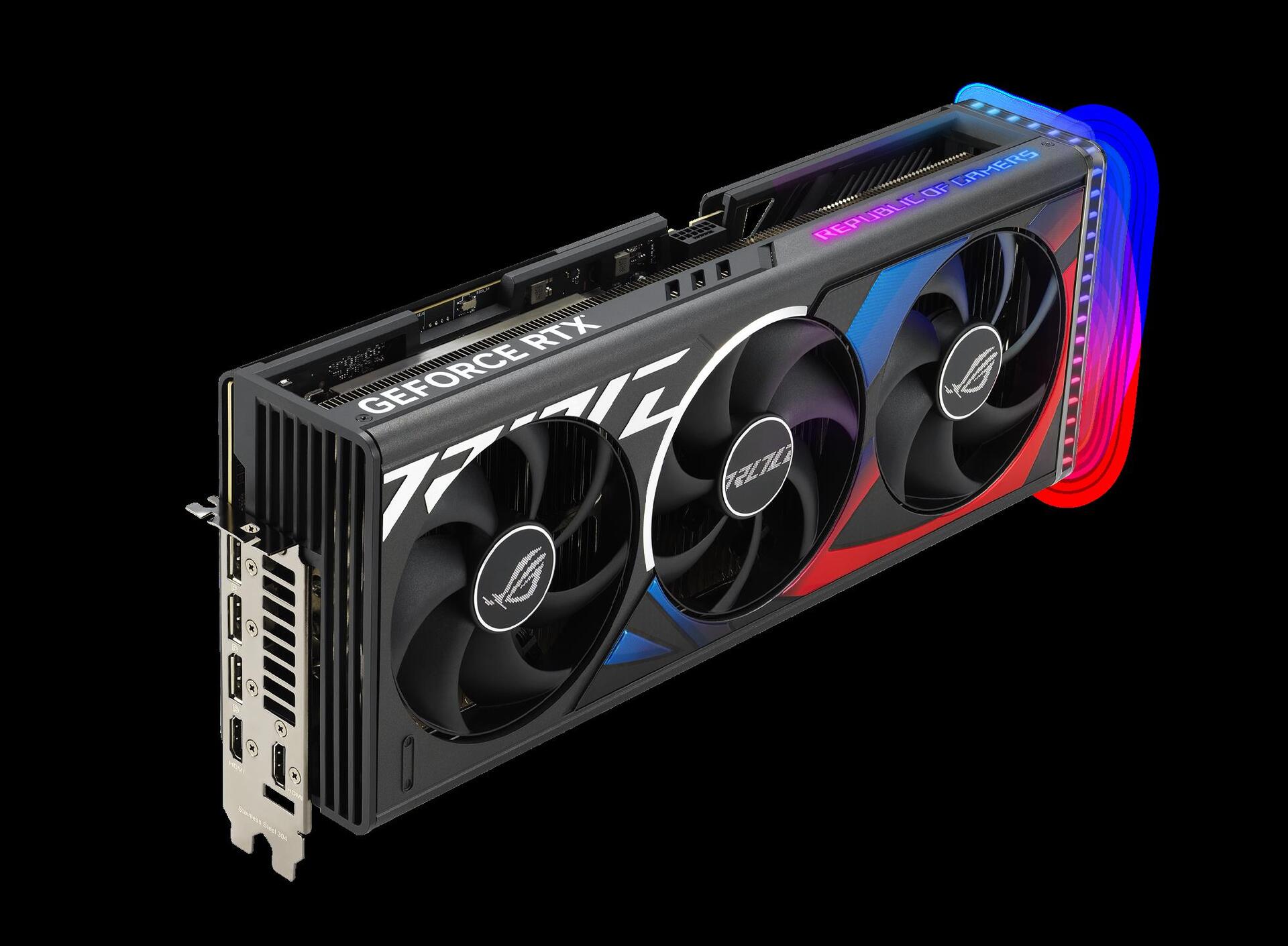Купить ASUS ROG Strix GeForce RTX 4080 - Grafikkarten - GeForce RTX 4080 - 16 GB GDDR6X - PCIe 4.0 - 2 x HDMI, 3 x DisplayPort (90YV0IC1-M0NA00) в магазине wardena.ru