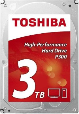 Купить Toshiba P300 - Festplatte - 3 TB - intern - 8.9 cm ( 3.5" ) - SATA 6Gb/s - 7200 U/min - Puffer: 64 MB (HDWD130UZSVA) в магазине wardena.ru
