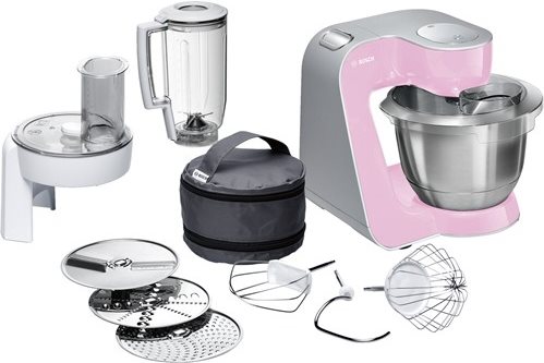 Купить Bosch MUM5 CreationLine MUM58K20 - Küchenmaschine - 1000 W - rosa/silber в магазине wardena.ru