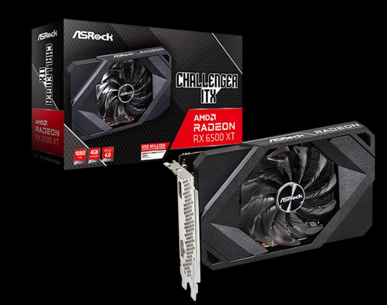 Купить ASRock Radeon RX 6500 XT Challenger ITX 4GB - Grafikkarten - Radeon RX 6500 XT - 4 GB GDDR6 - PCIe 4.0 x4 - HDMI, DisplayPort (90-GA3BZZ-00UANF) в магазине wardena.ru