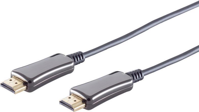 Купить Optisches HDMI Kabel, 4K 60Hz, schwarz - Länge: 75,00 m (30-05755) в магазине wardena.ru