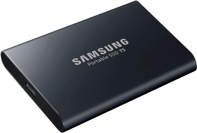 Купить Samsung Portable SSD T5 MU-PA1T0 - SSD - verschlüsselt - 1TB - extern (tragbar) - USB 3,1 Gen 2 - 256-Bit-AES - Deep Black (MU-PA1T0B/EU) в магазине wardena.ru
