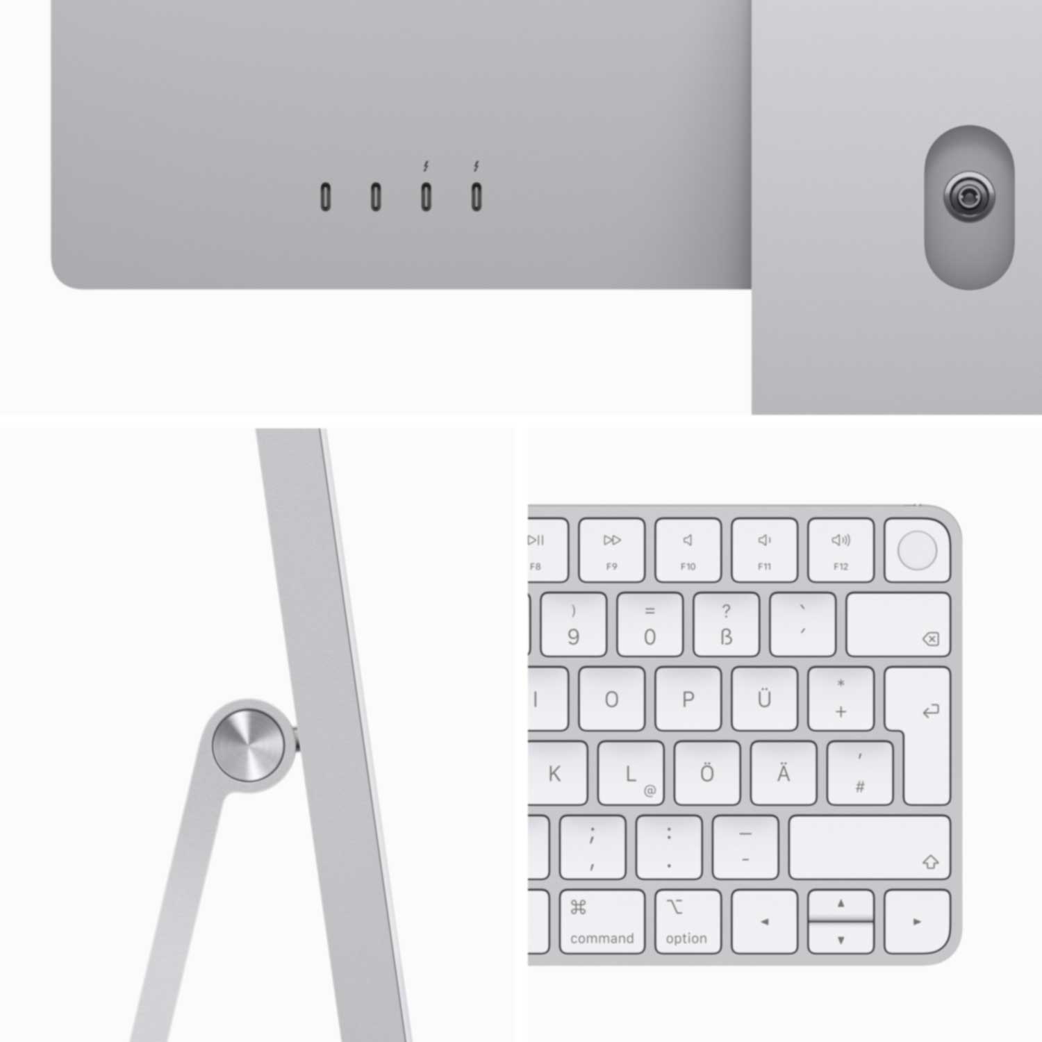 Купить Apple iMac 61cm(24‘‘) M3 10-Core 256GB silber (MQRJ3D/A) в магазине wardena.ru