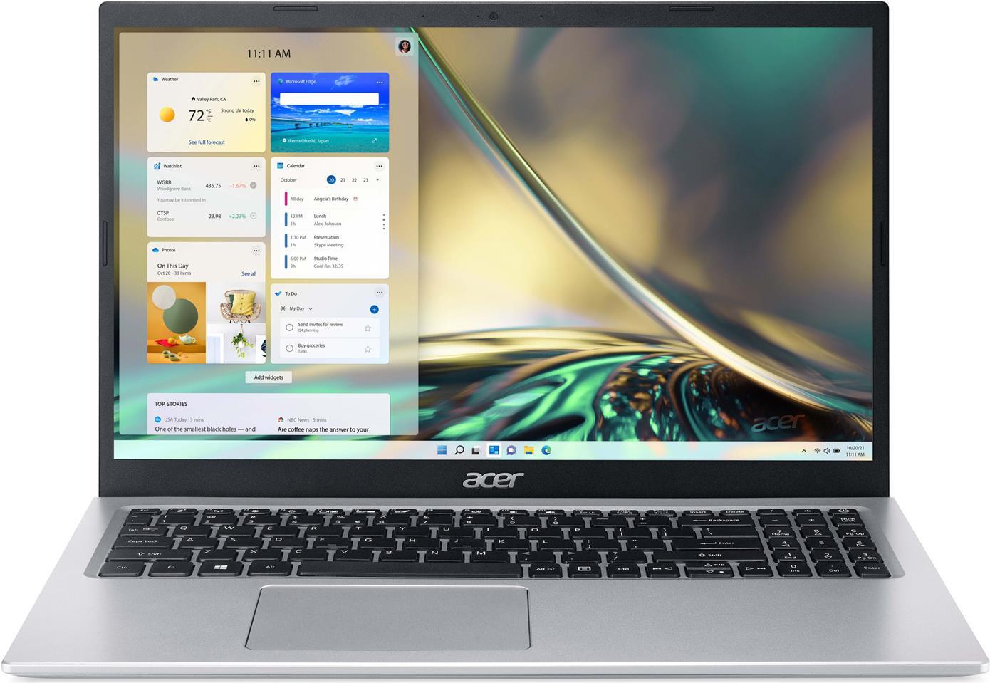 Купить Acer Aspire 5 A515-56G - Intel Core i5 1135G7 - Win 11 Home - GF MX450 - 16GB RAM - 512GB SSD QLC - 39,62 cm (15.6") IPS 1920 x 1080 (Full HD) - Wi-Fi 6 - Reines Silber - kbd: Deutsch (NX.AT2EV.00E) в магазине wardena.ru