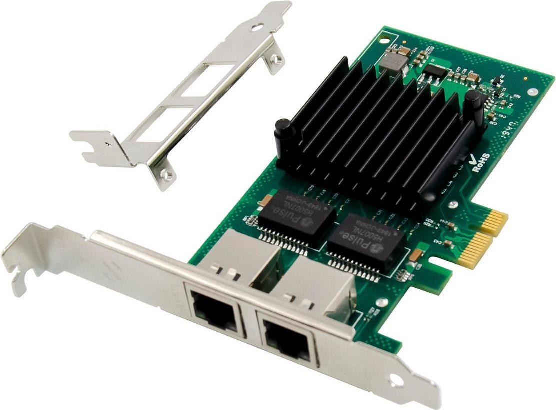 Купить MicroConnect 2 port RJ45 network card PCIe x1 - Netzwerk (MC-PCIEX1-I350-T2) в магазине wardena.ru